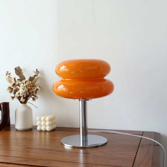 Chic Glass Cake Table Lamp