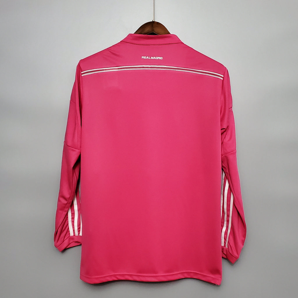 2014/2015 Real Madrid pink long sleeve retro jersey