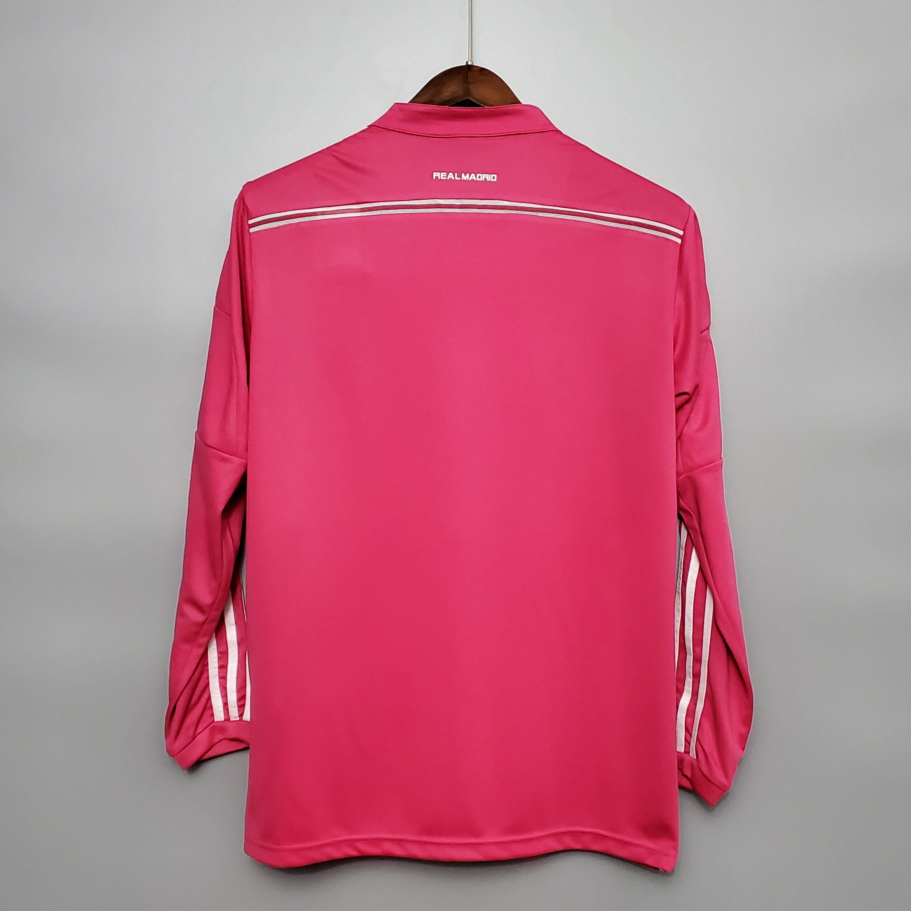 2014/2015 Real Madrid pink long sleeve retro jersey