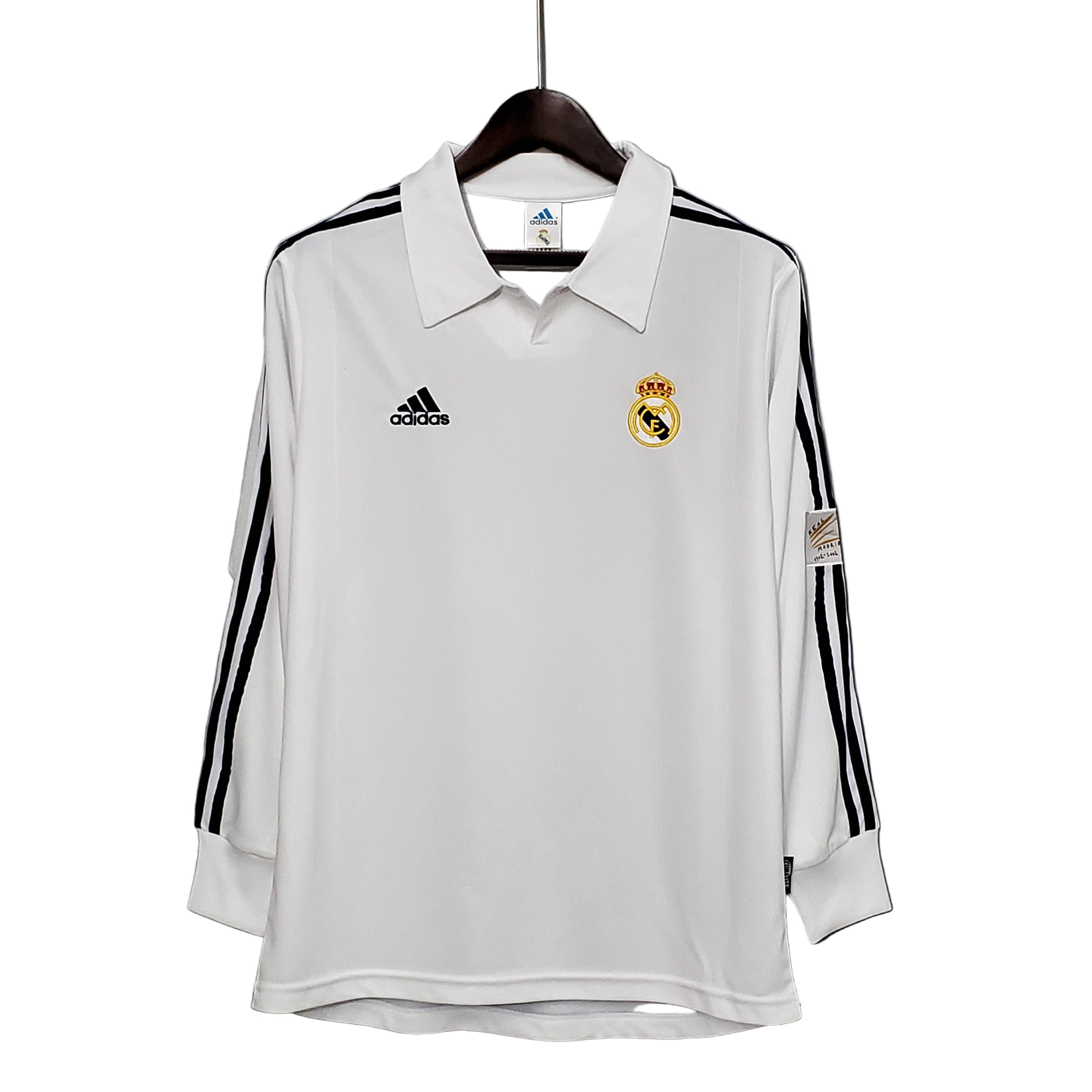 2001/2002 Real Madrid home long sleeve retro jersey