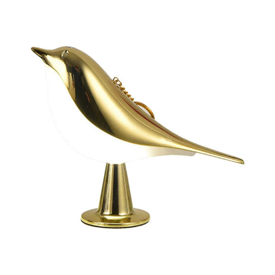 Chic Wooden Bird Table Lamp