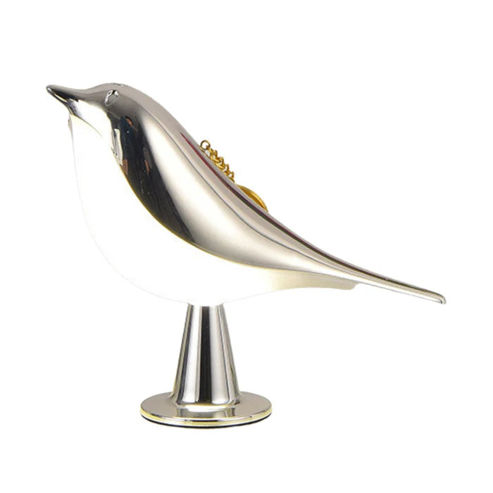 Chic Wooden Bird Table Lamp