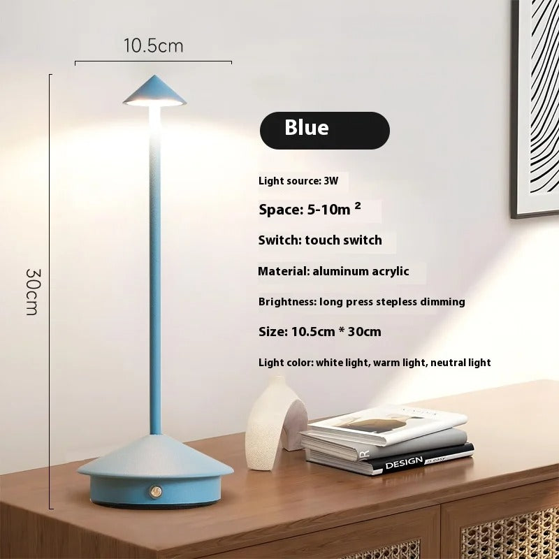 Modern Cordless LED Table Lamp Rechargeable Touch Dimmable