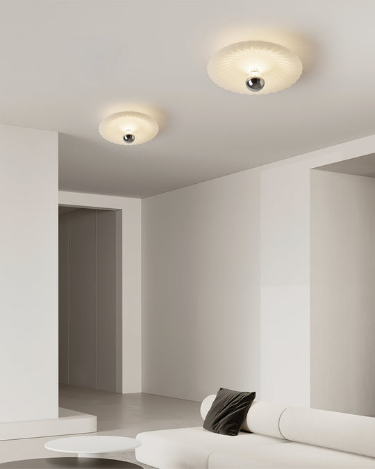 LuxePleat - Ceiling Lamp with Detailed Folds and Cozy Glow