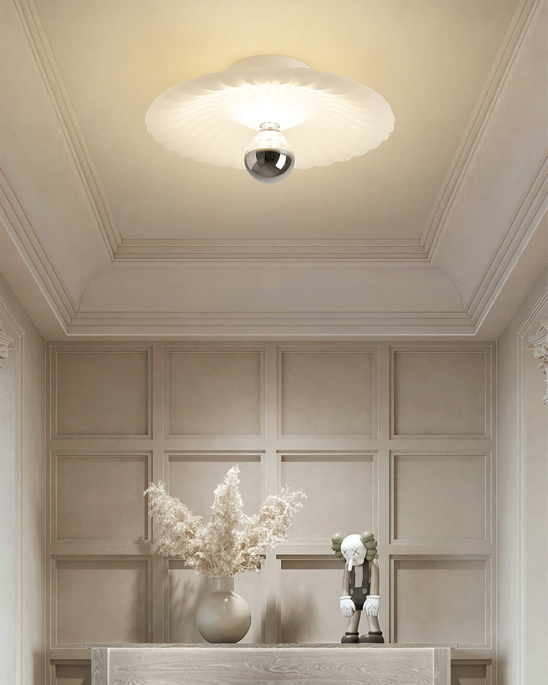 LuxePleat - Ceiling Lamp with Detailed Folds and Cozy Glow