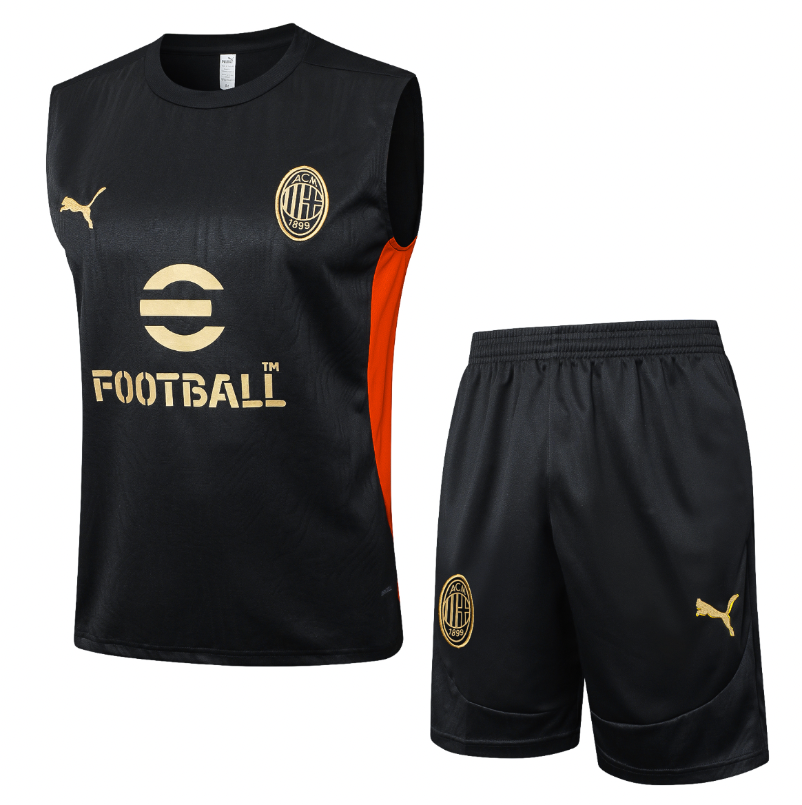 AC Milan Sleeveless Training set 2025