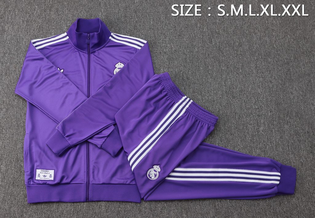 Real Madrid Icons Tracksuit Purple 2026