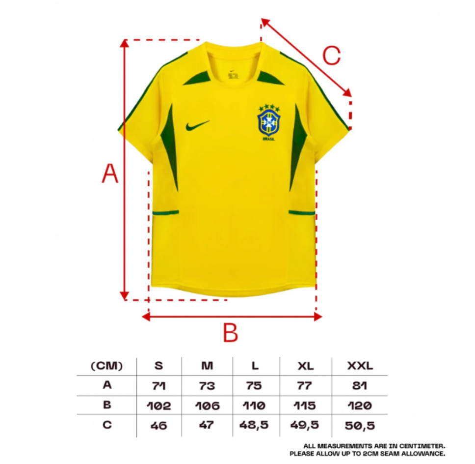 2002 Brazil home retro kit