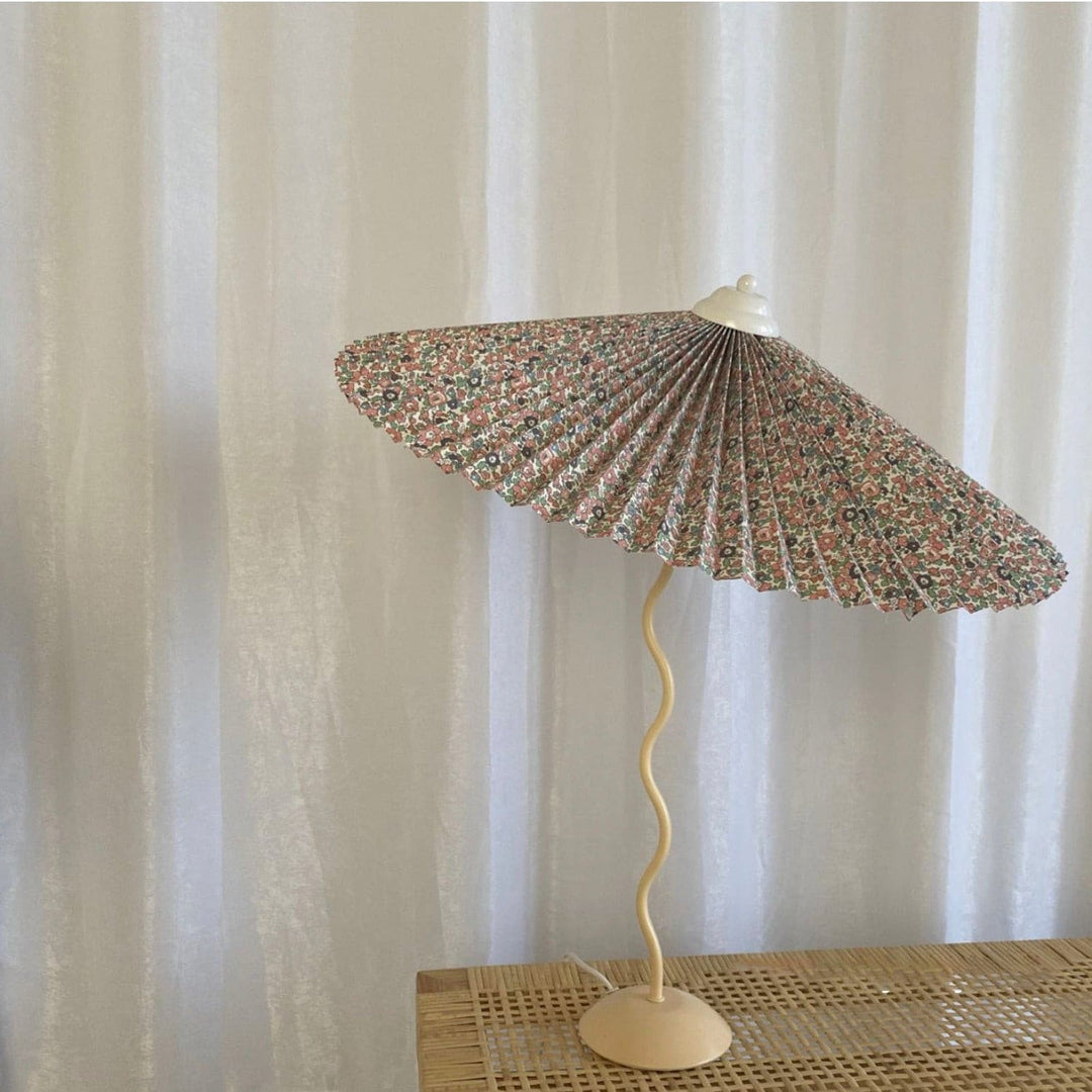 LuxePleat - Elegant Table Lamp with a Textured Pleated Shade
