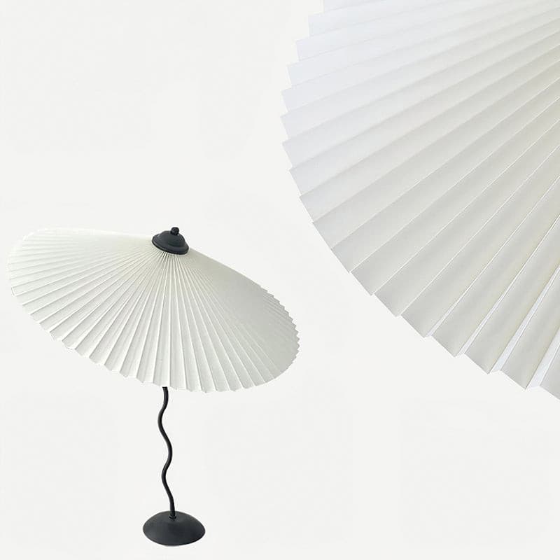 LuxePleat - Elegant Table Lamp with a Textured Pleated Shade