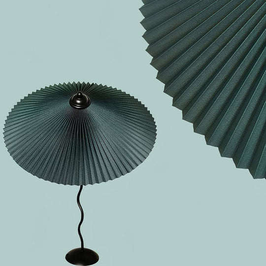 LuxePleat - Elegant Table Lamp with a Textured Pleated Shade