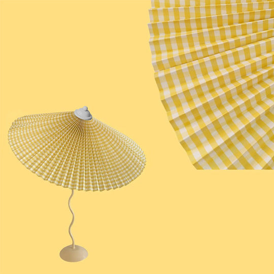 LuxePleat - Elegant Table Lamp with a Textured Pleated Shade