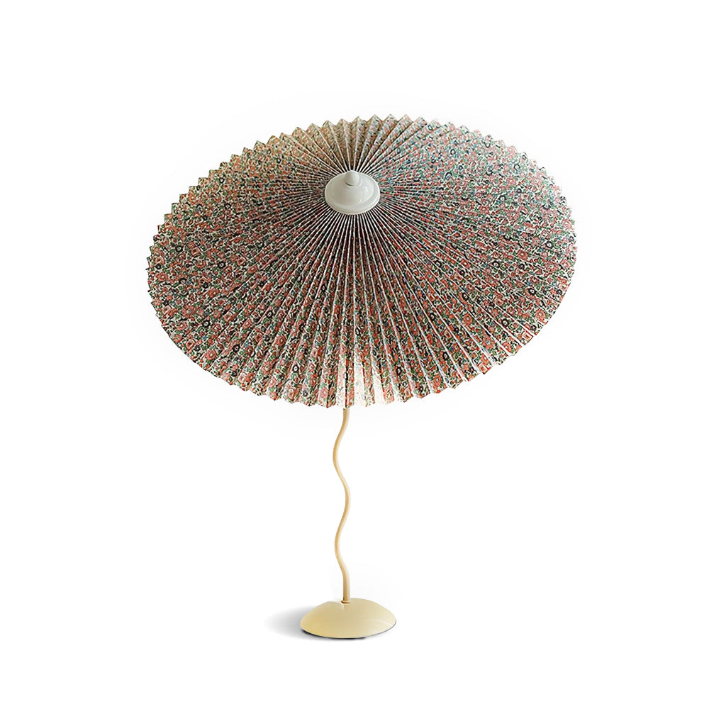 LuxePleat - Elegant Table Lamp with a Textured Pleated Shade