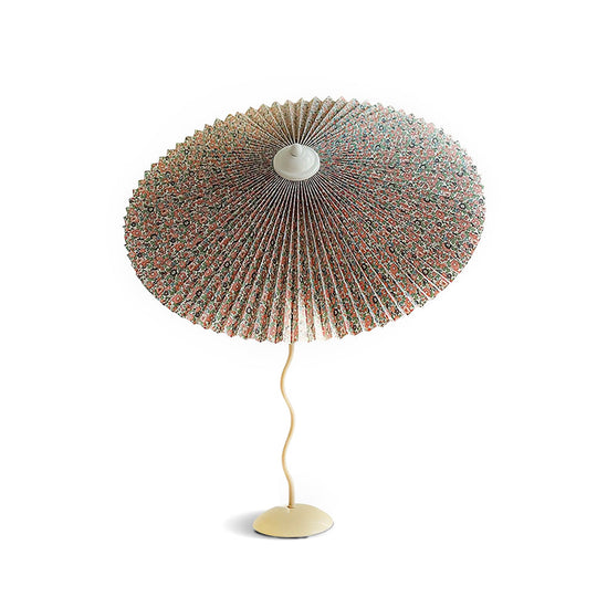 LuxePleat - Elegant Table Lamp with a Textured Pleated Shade