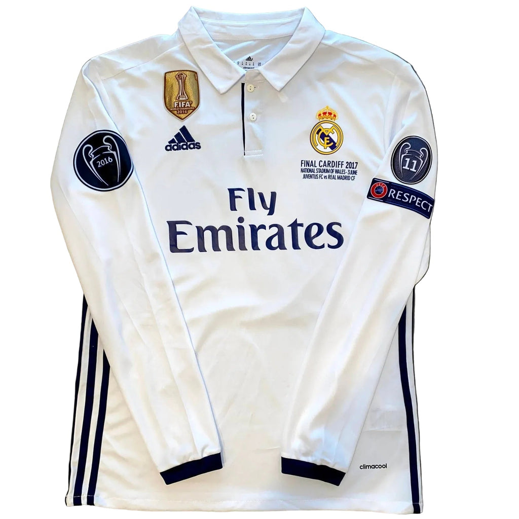 2016 2017 Real Madrid Final Cardiff kit long sleeves