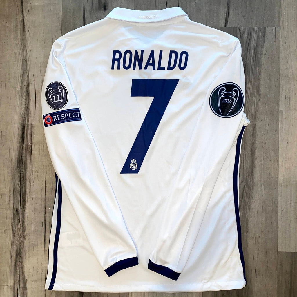 2016 2017 Real Madrid Final Cardiff kit long sleeves