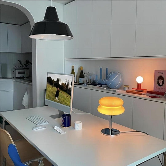 Bauhaus Glass Table Lamp Modern Minimalist Design