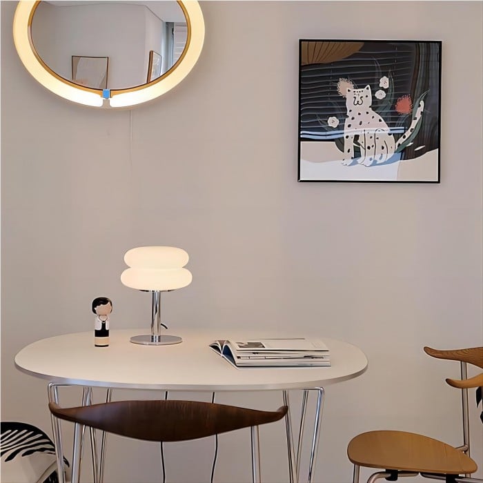 Bauhaus Glass Table Lamp Modern Minimalist Design