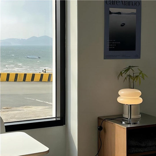 Bauhaus Glass Table Lamp Modern Minimalist Design