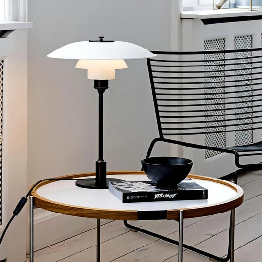 Stainless Steel Multilayer Glass Table Lamp Modern Design