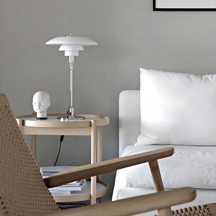 Stainless Steel Multilayer Glass Table Lamp Modern Design