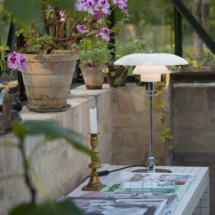 Stainless Steel Multilayer Glass Table Lamp Modern Design