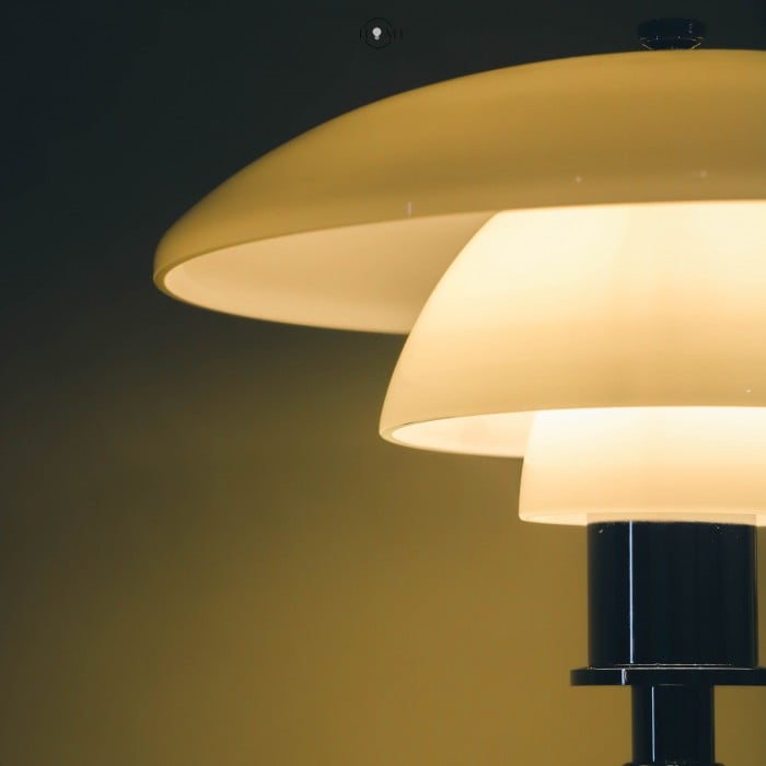 Stainless Steel Multilayer Glass Table Lamp Modern Design