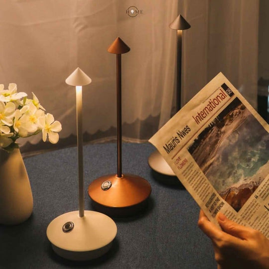 Modern Cordless LED Table Lamp Rechargeable Touch Dimmable